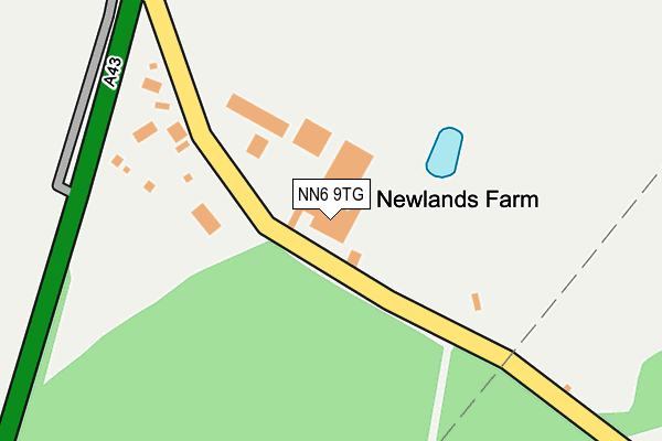 NN6 9TG map - OS OpenMap – Local (Ordnance Survey)