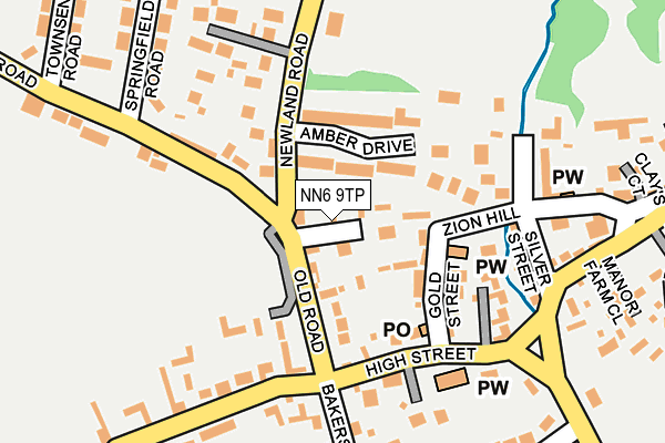NN6 9TP map - OS OpenMap – Local (Ordnance Survey)