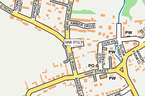 NN6 9TQ map - OS OpenMap – Local (Ordnance Survey)