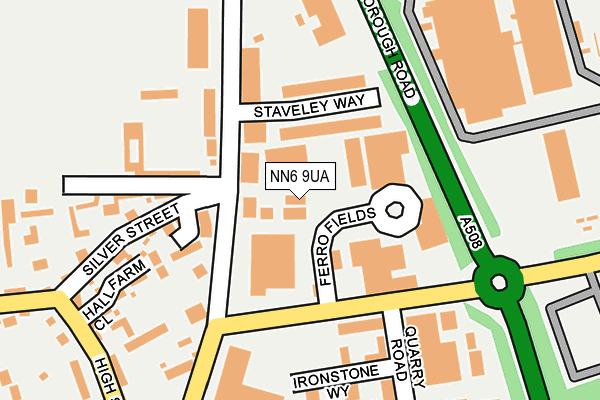 NN6 9UA map - OS OpenMap – Local (Ordnance Survey)