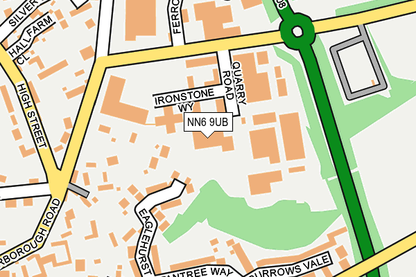 NN6 9UB map - OS OpenMap – Local (Ordnance Survey)