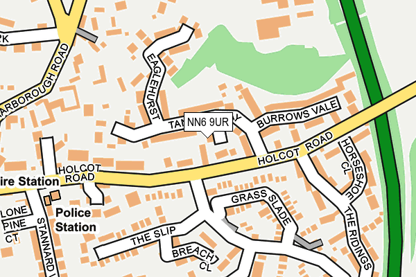 NN6 9UR map - OS OpenMap – Local (Ordnance Survey)