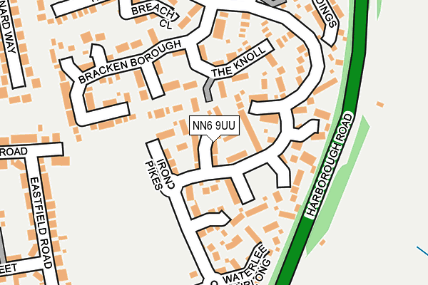NN6 9UU map - OS OpenMap – Local (Ordnance Survey)