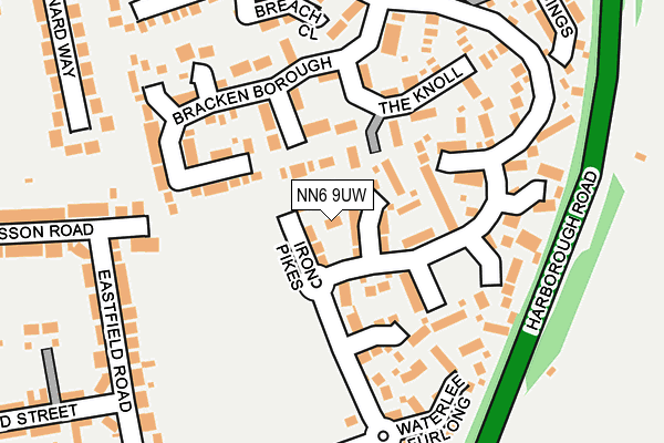 NN6 9UW map - OS OpenMap – Local (Ordnance Survey)