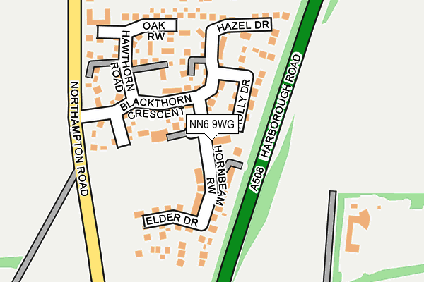 NN6 9WG map - OS OpenMap – Local (Ordnance Survey)