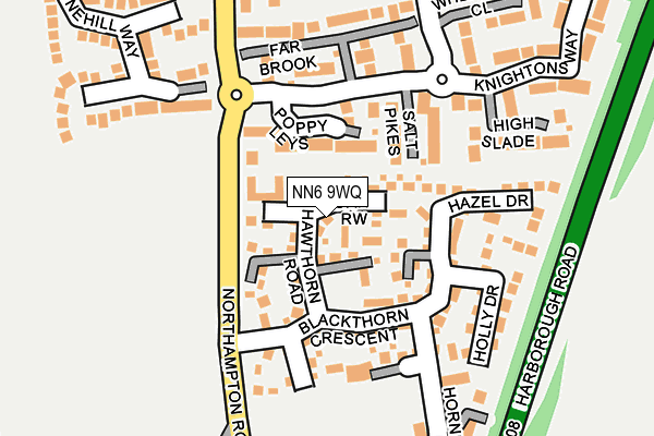 NN6 9WQ map - OS OpenMap – Local (Ordnance Survey)