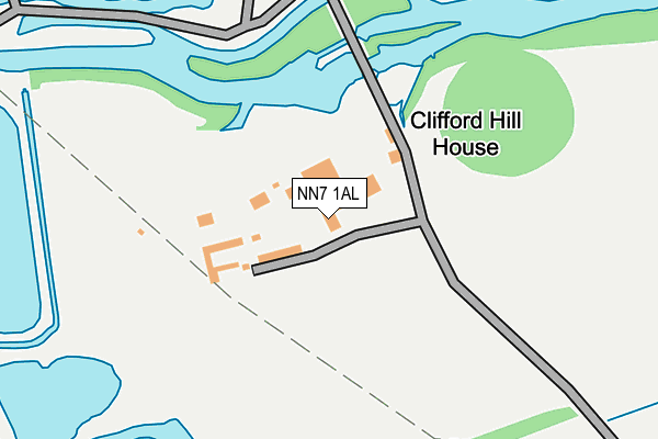 NN7 1AL map - OS OpenMap – Local (Ordnance Survey)