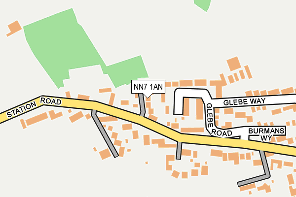 NN7 1AN map - OS OpenMap – Local (Ordnance Survey)