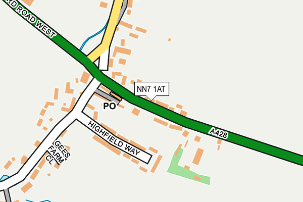 NN7 1AT map - OS OpenMap – Local (Ordnance Survey)