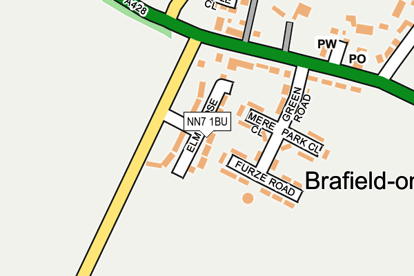 NN7 1BU map - OS OpenMap – Local (Ordnance Survey)