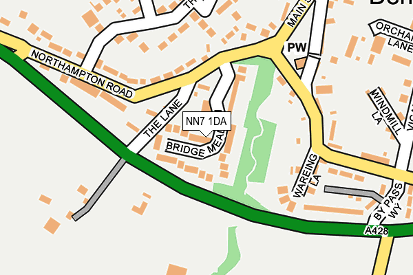 NN7 1DA map - OS OpenMap – Local (Ordnance Survey)