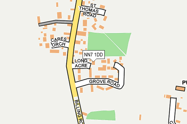 NN7 1DD map - OS OpenMap – Local (Ordnance Survey)