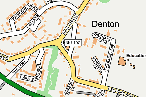 NN7 1DG map - OS OpenMap – Local (Ordnance Survey)