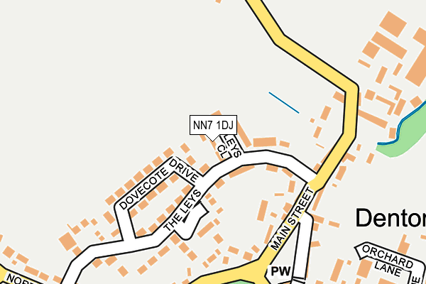 NN7 1DJ map - OS OpenMap – Local (Ordnance Survey)