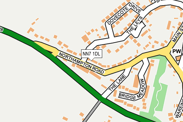 NN7 1DL map - OS OpenMap – Local (Ordnance Survey)