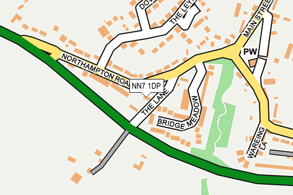 NN7 1DP map - OS OpenMap – Local (Ordnance Survey)