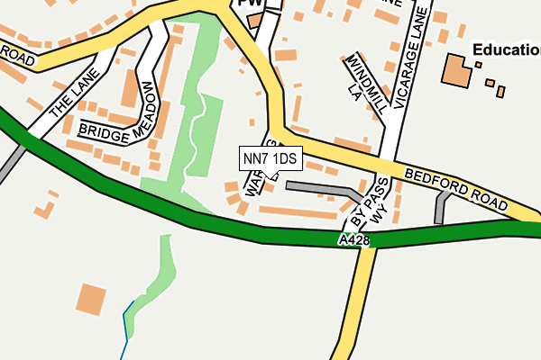 NN7 1DS map - OS OpenMap – Local (Ordnance Survey)
