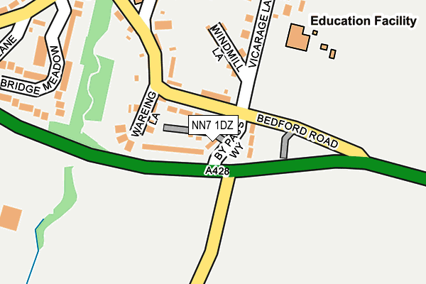 NN7 1DZ map - OS OpenMap – Local (Ordnance Survey)