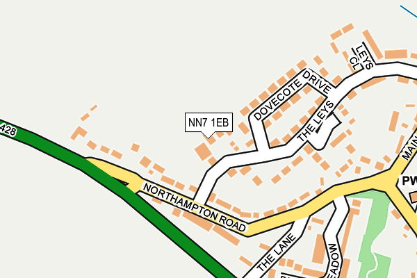 NN7 1EB map - OS OpenMap – Local (Ordnance Survey)