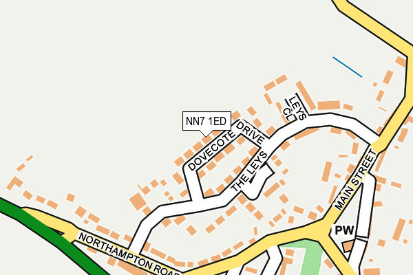 NN7 1ED map - OS OpenMap – Local (Ordnance Survey)