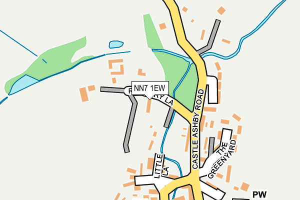 NN7 1EW map - OS OpenMap – Local (Ordnance Survey)