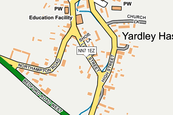 NN7 1EZ map - OS OpenMap – Local (Ordnance Survey)
