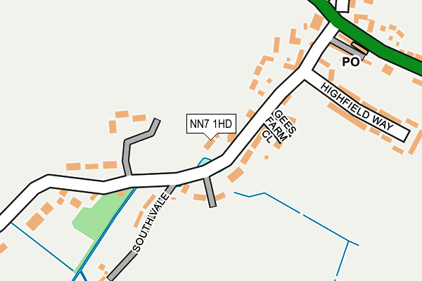 NN7 1HD map - OS OpenMap – Local (Ordnance Survey)