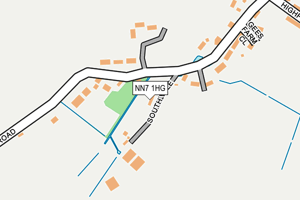 NN7 1HG map - OS OpenMap – Local (Ordnance Survey)