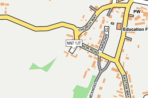NN7 1JT map - OS OpenMap – Local (Ordnance Survey)