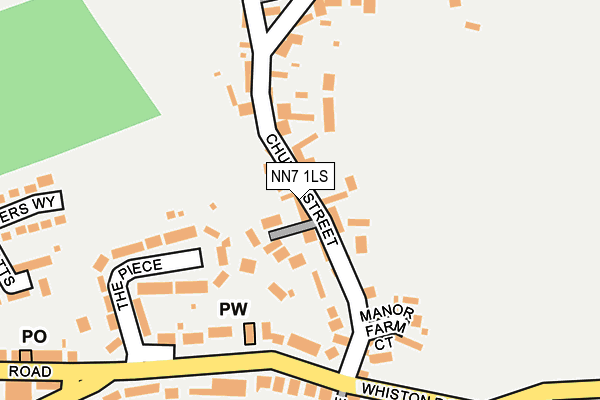 NN7 1LS map - OS OpenMap – Local (Ordnance Survey)