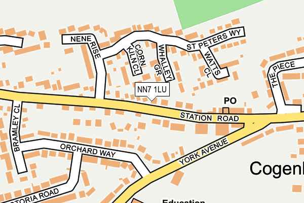 NN7 1LU map - OS OpenMap – Local (Ordnance Survey)