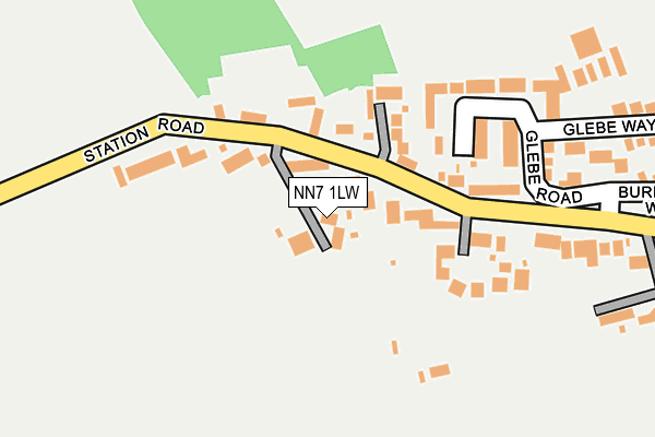 NN7 1LW map - OS OpenMap – Local (Ordnance Survey)