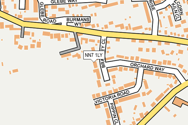 NN7 1LY map - OS OpenMap – Local (Ordnance Survey)