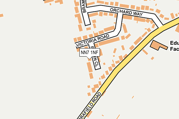NN7 1NF map - OS OpenMap – Local (Ordnance Survey)