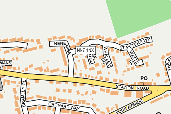 NN7 1NX map - OS OpenMap – Local (Ordnance Survey)