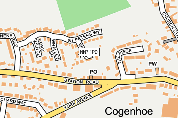 NN7 1PD map - OS OpenMap – Local (Ordnance Survey)