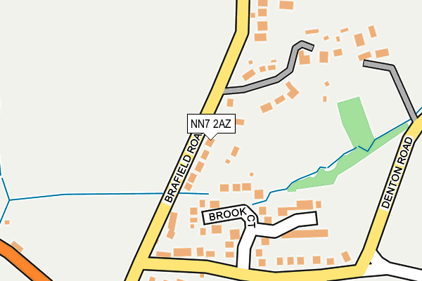 NN7 2AZ map - OS OpenMap – Local (Ordnance Survey)