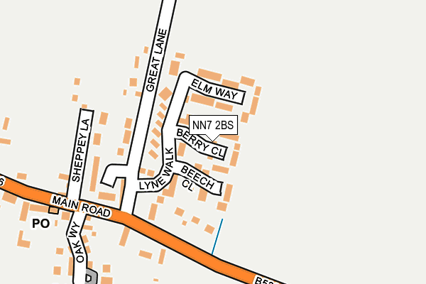 NN7 2BS map - OS OpenMap – Local (Ordnance Survey)