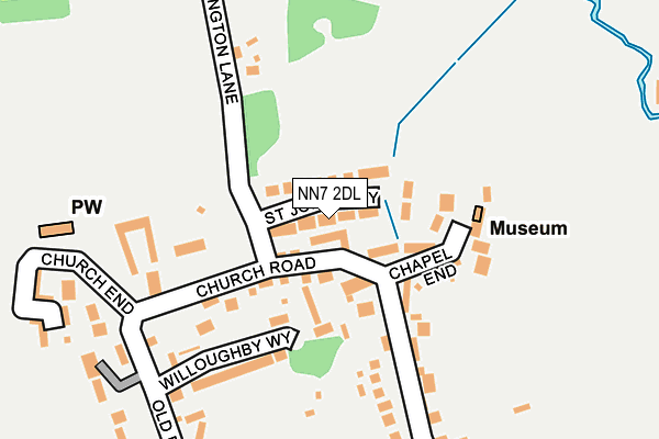 NN7 2DL map - OS OpenMap – Local (Ordnance Survey)