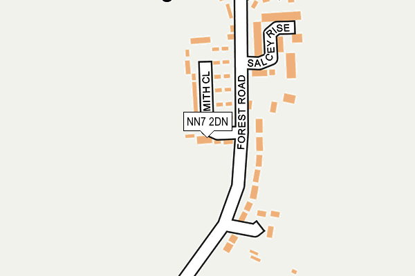 NN7 2DN map - OS OpenMap – Local (Ordnance Survey)