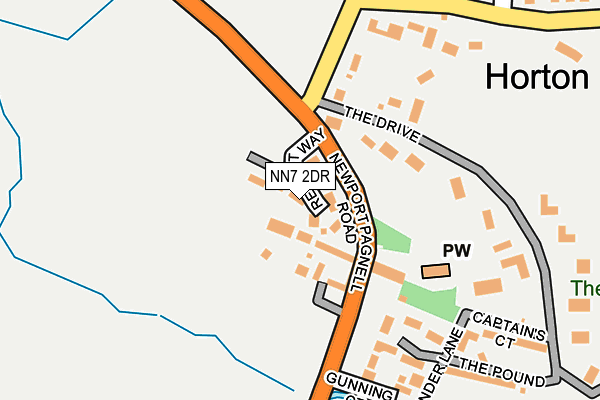 NN7 2DR map - OS OpenMap – Local (Ordnance Survey)