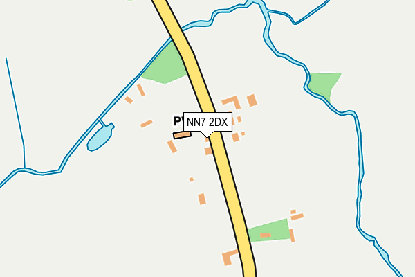 NN7 2DX map - OS OpenMap – Local (Ordnance Survey)