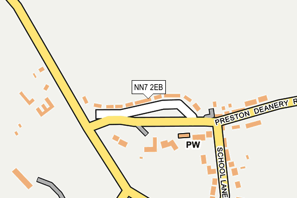NN7 2EB map - OS OpenMap – Local (Ordnance Survey)