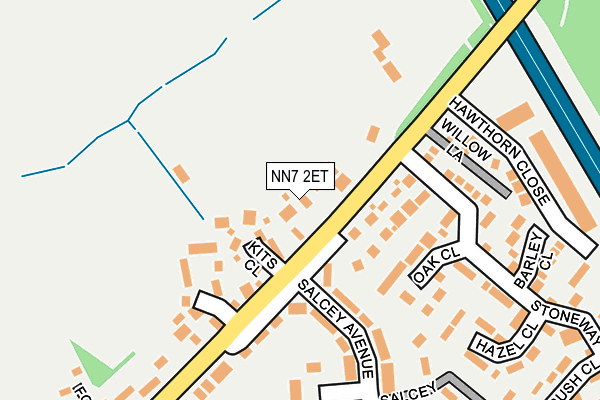 NN7 2ET map - OS OpenMap – Local (Ordnance Survey)