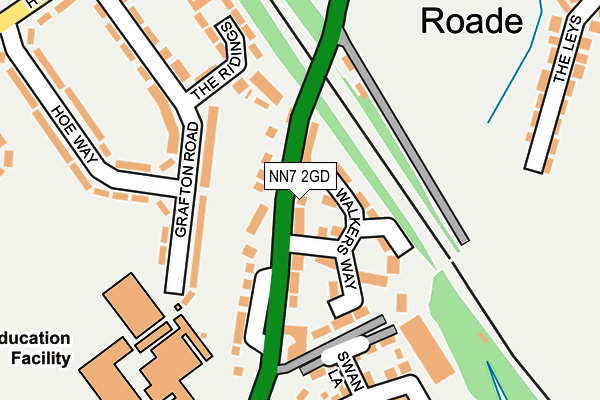 NN7 2GD map - OS OpenMap – Local (Ordnance Survey)