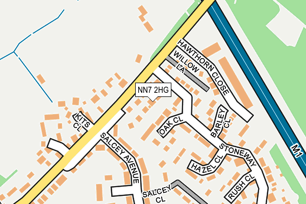 NN7 2HG map - OS OpenMap – Local (Ordnance Survey)
