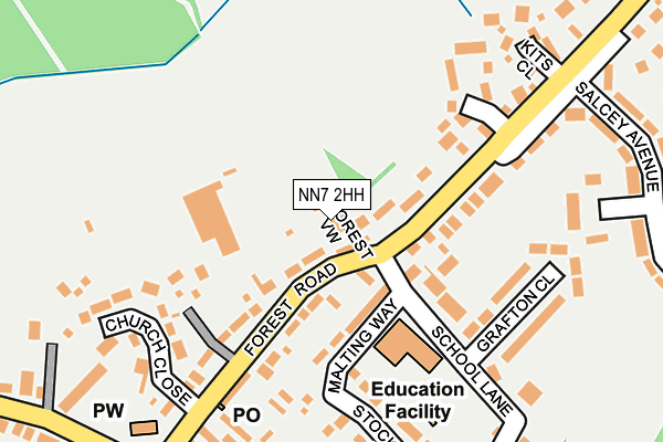 NN7 2HH map - OS OpenMap – Local (Ordnance Survey)