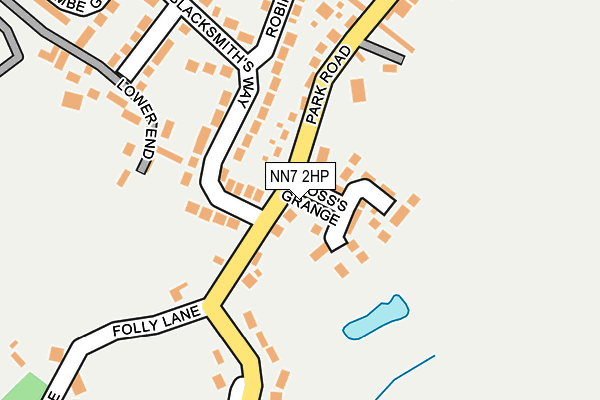 NN7 2HP map - OS OpenMap – Local (Ordnance Survey)