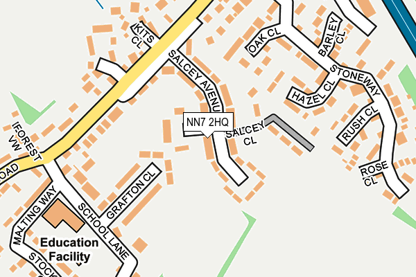 NN7 2HQ map - OS OpenMap – Local (Ordnance Survey)