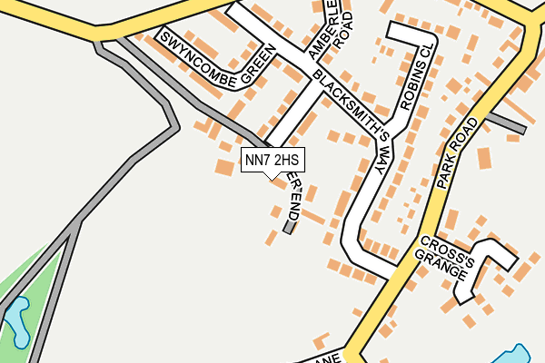 NN7 2HS map - OS OpenMap – Local (Ordnance Survey)